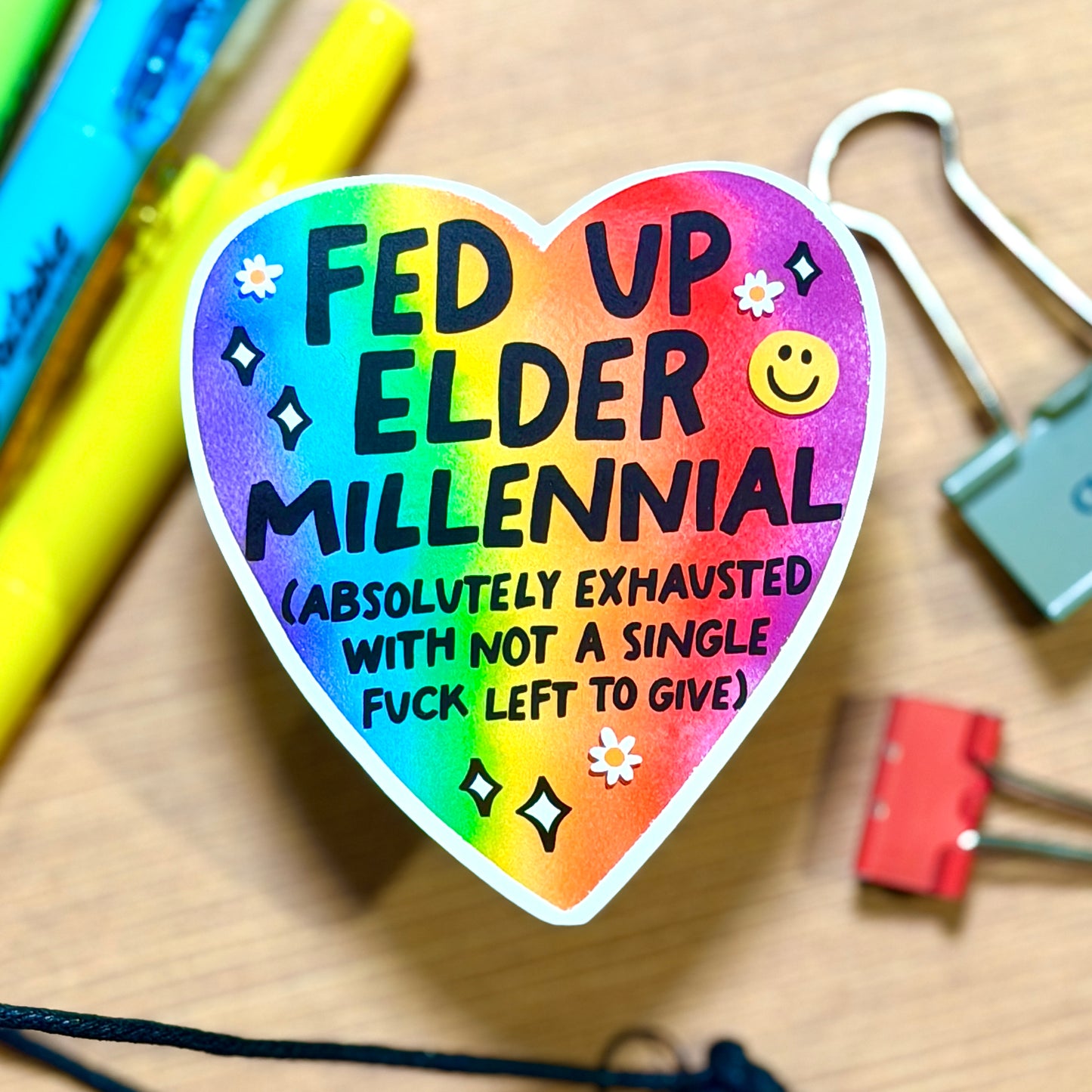 Fed Up Elder Millennial Sticker