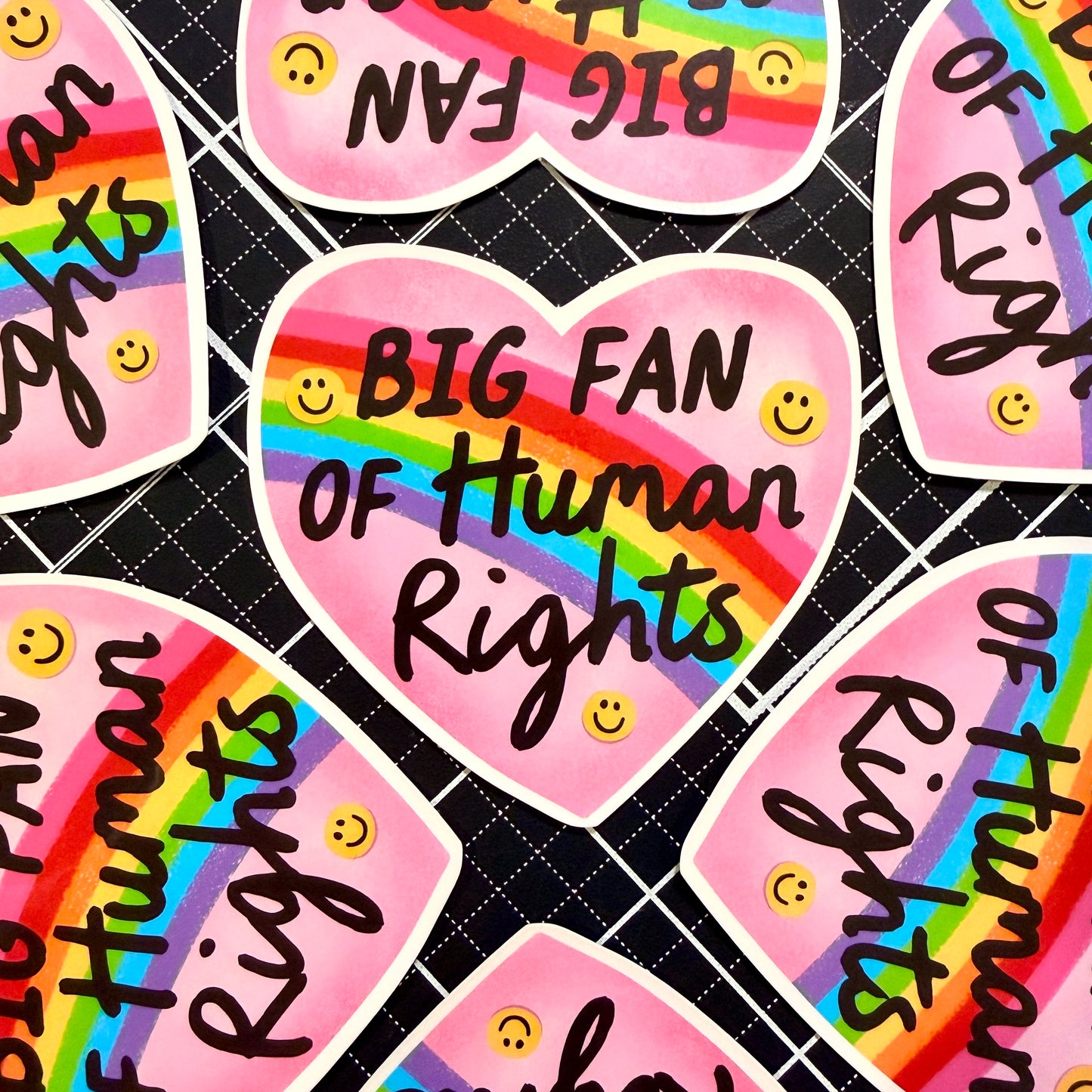 Big Fan of Human Rights Sticker