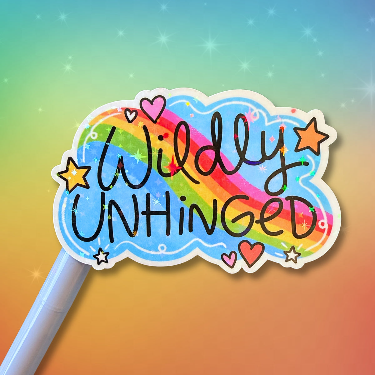 Wildly Unhinged Sticker