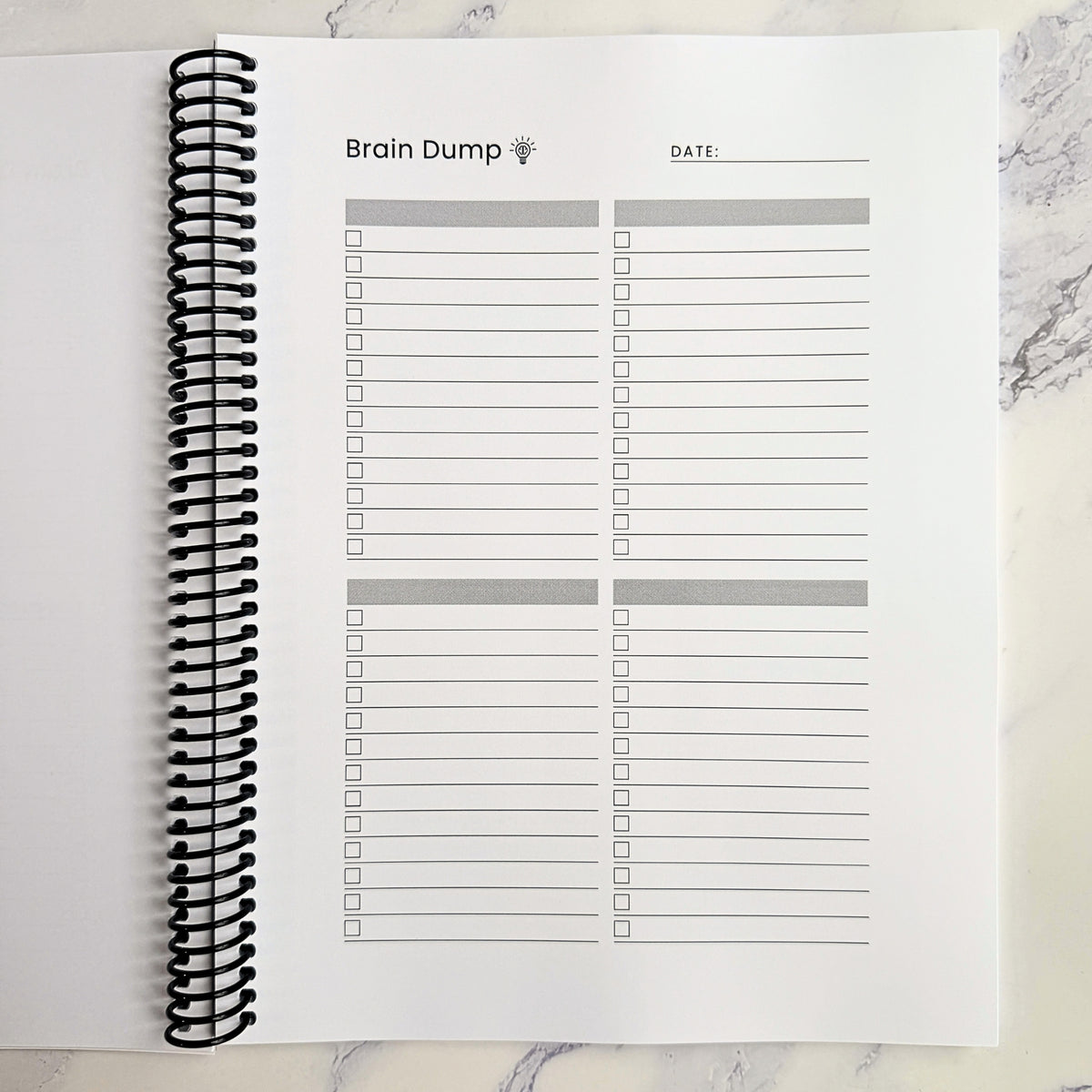 Brain Dump Journal + Planner