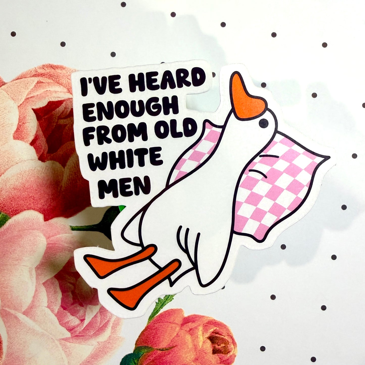 Heard Enough From Old White Men Sticker