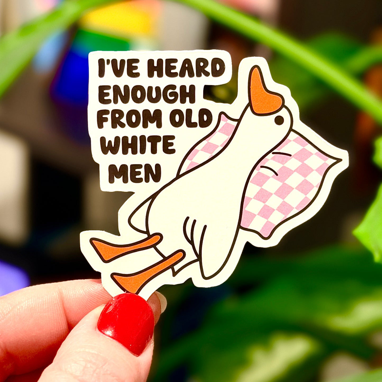Heard Enough From Old White Men Sticker