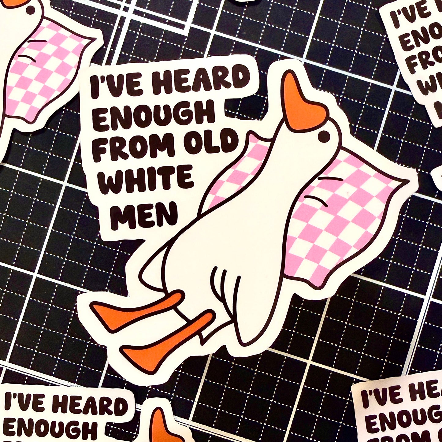 Heard Enough From Old White Men Sticker