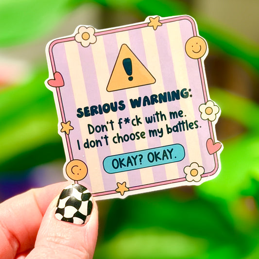 Don't F*k With Me Sticker