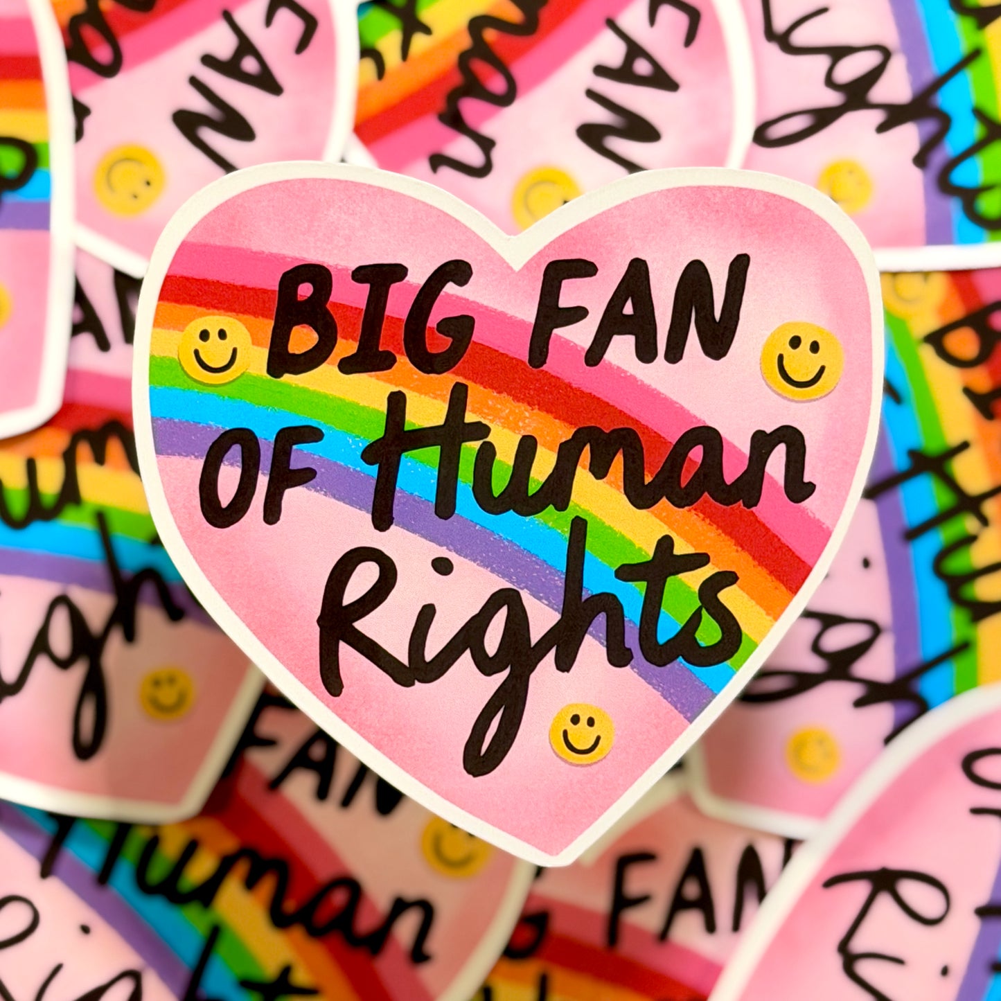 Big Fan of Human Rights Sticker