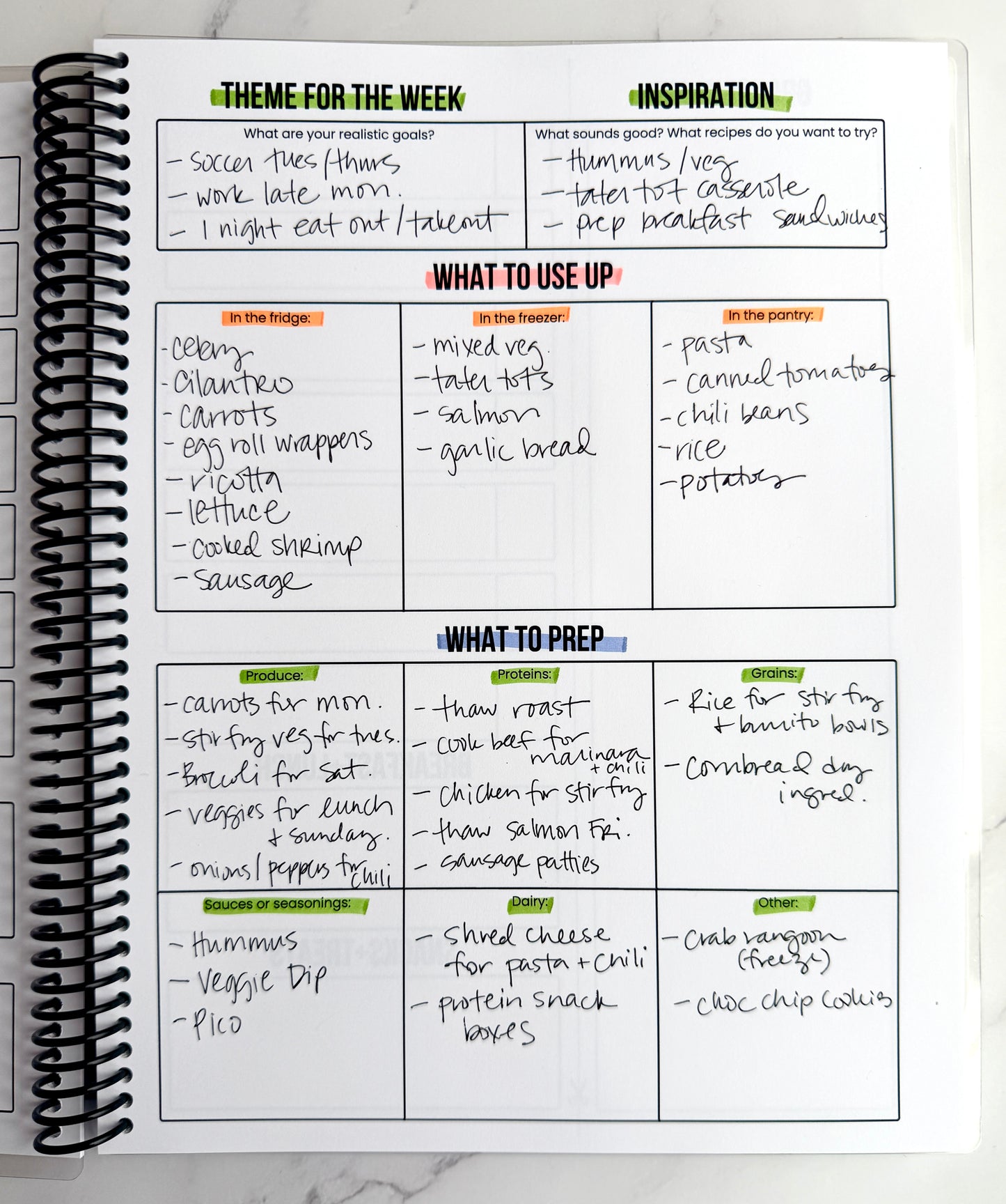 "Purple (Rain)bows" Dinner: Done Meal Planner