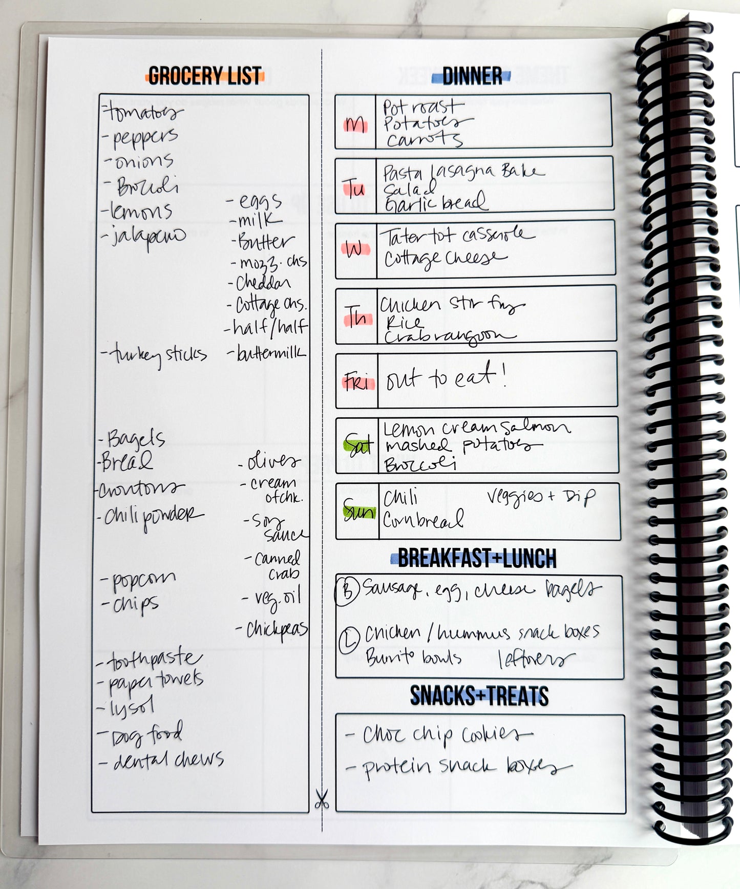 "Purple (Rain)bows" Dinner: Done Meal Planner