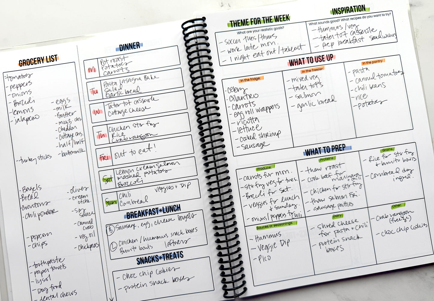 "Purple (Rain)bows" Dinner: Done Meal Planner