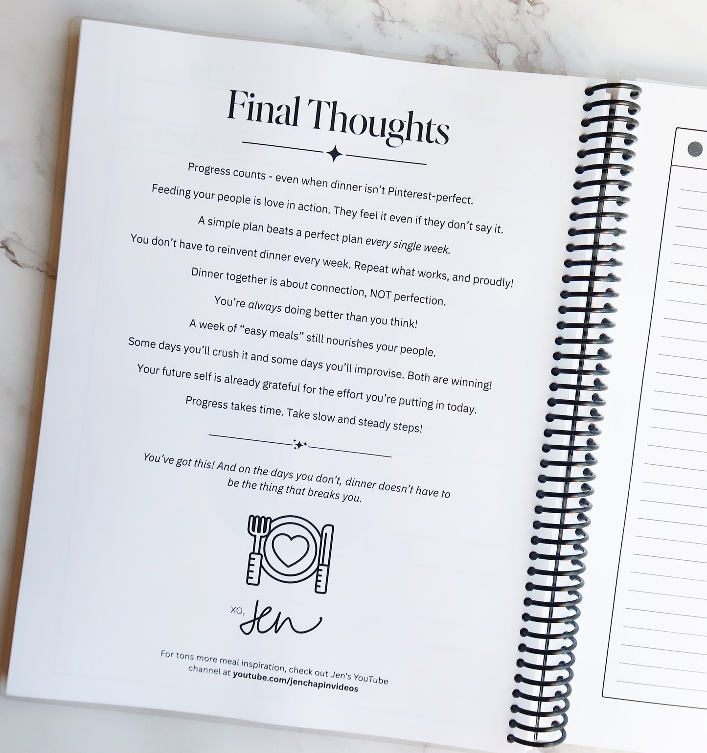 "All Smiles" Dinner: Done Meal Planner