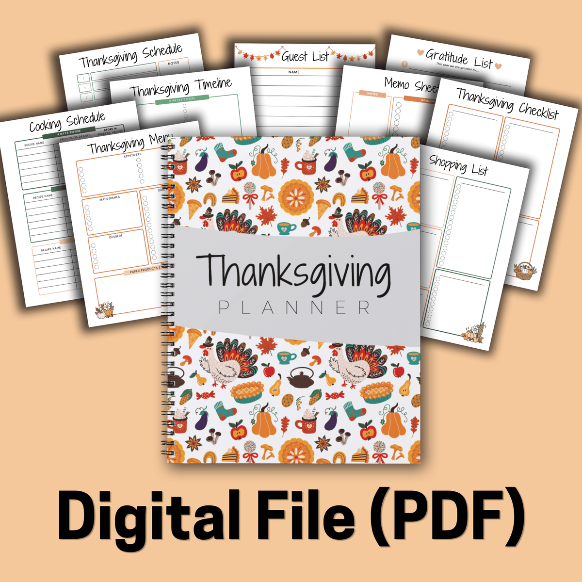 Thanksgiving Planner PDF Download