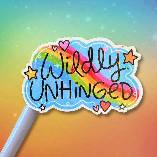 Wildly Unhinged Sticker